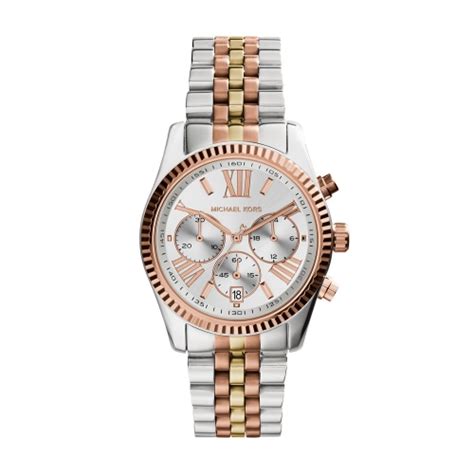 michael kors montre bicolore|michael kors watch collection.